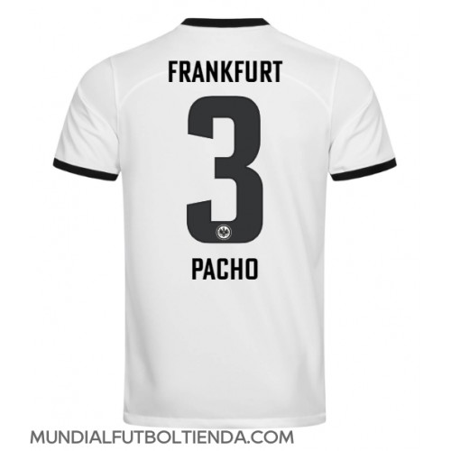 Camiseta Eintracht Frankfurt Willian Pacho #3 Tercera Equipación Replica 2023-24 mangas cortas